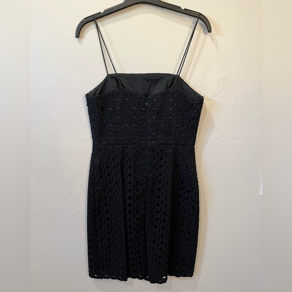 Banana Republic Black Eyelet Mini Dress - Picture 4 of 5